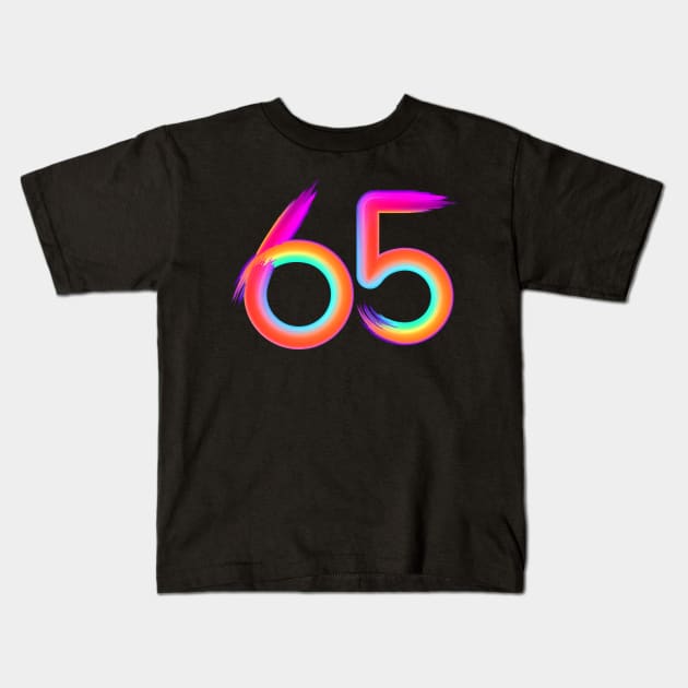 brushed 65 Kids T-Shirt by MplusC